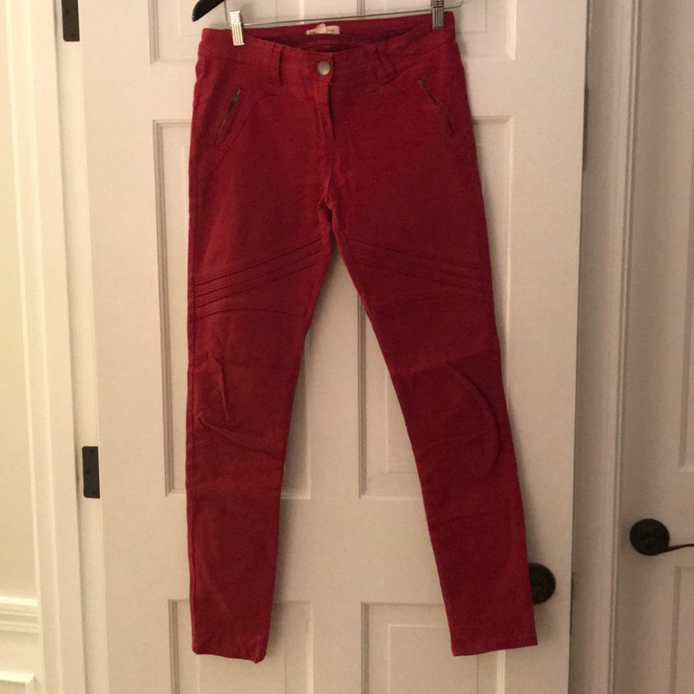 Red Moto skinny pants